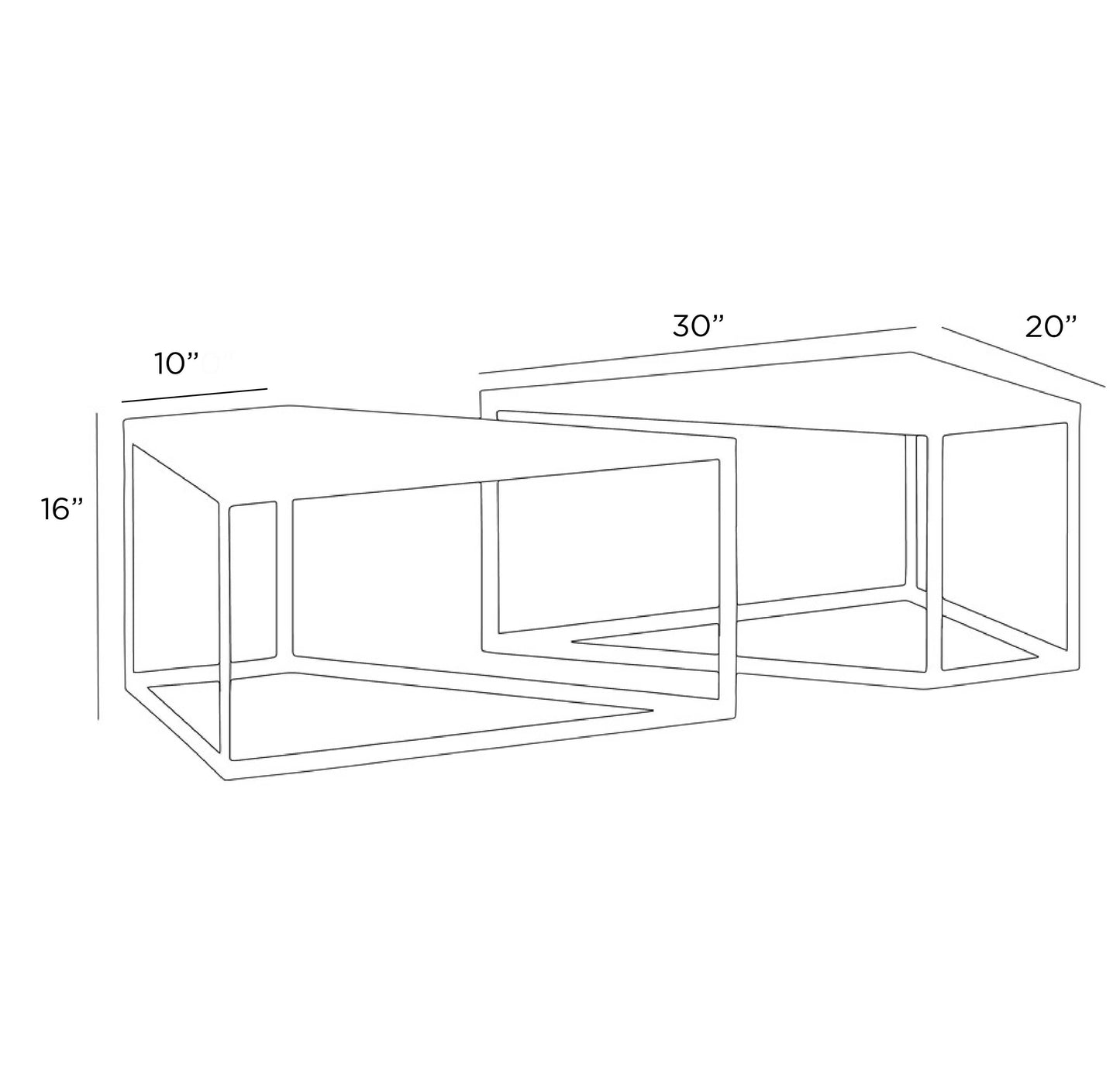 AUSTIN COCKTAIL TABLES, SET OF 2
