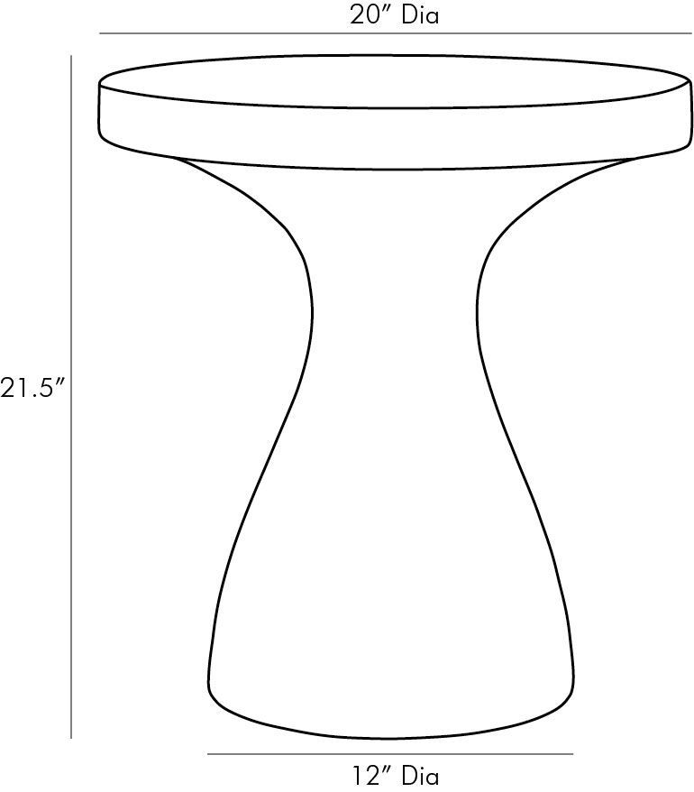 SERAFINA END TABLE VERDE