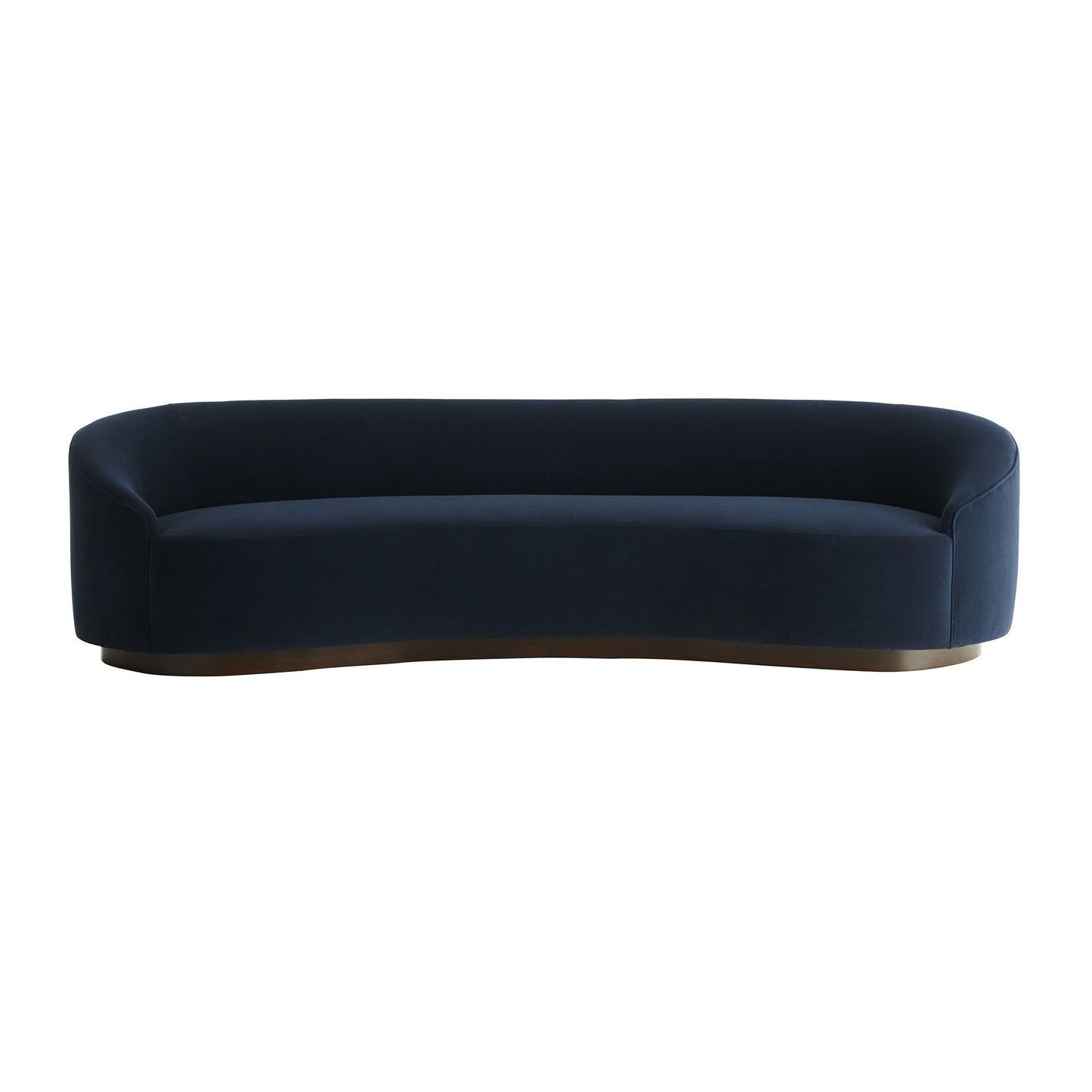 TURNER SOFA INDIGO VELVET DARK WALNUT Indigo Velvet