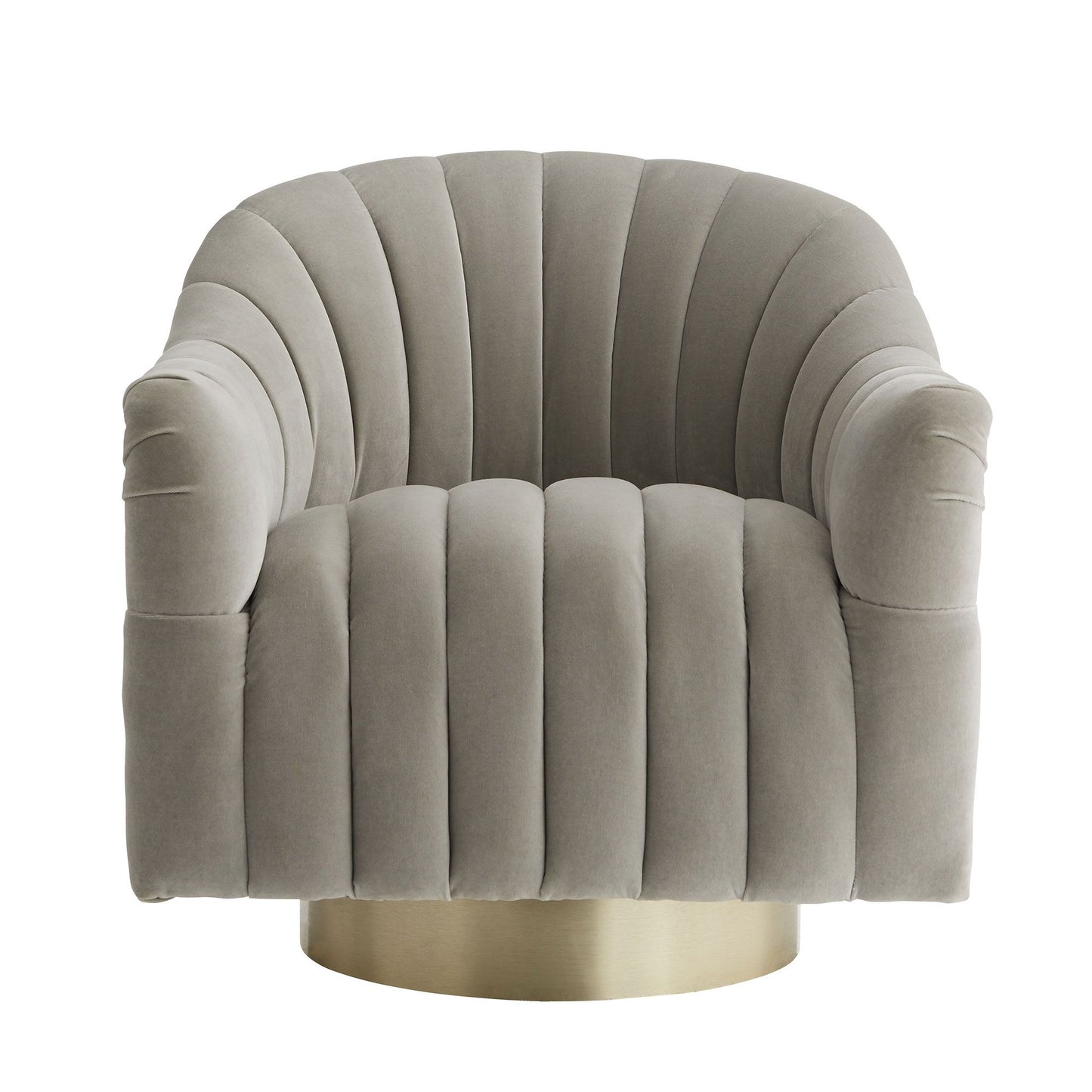 SPRINGSTEEN CHAIR FLINT VELVET CHAMPAGNE SWIVEL