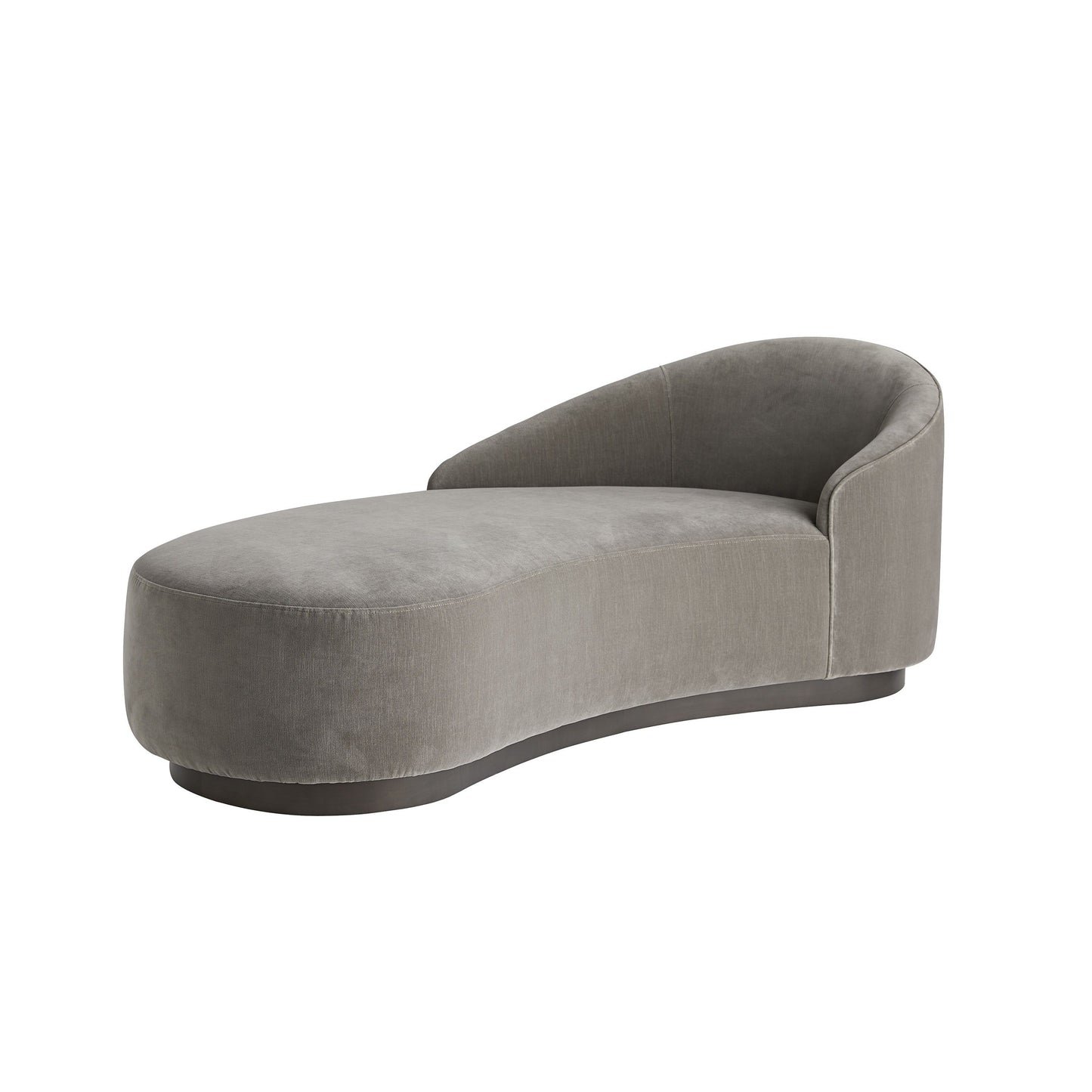 TURNER CHAISE SHARKSKIN VELVET GREY ASH, LEFT ARM Sharkskin Velvet