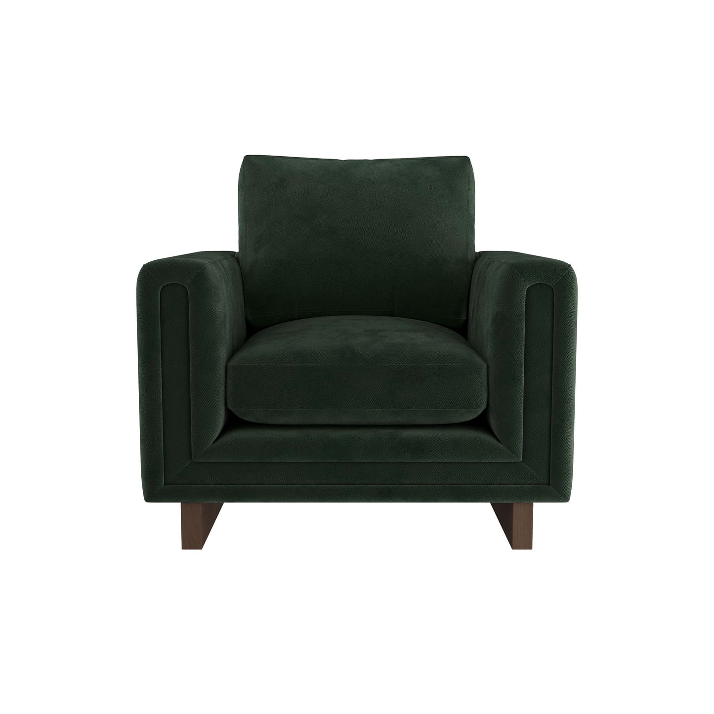LOVELL CHAIR FOREST VELVET DARK WALNUT