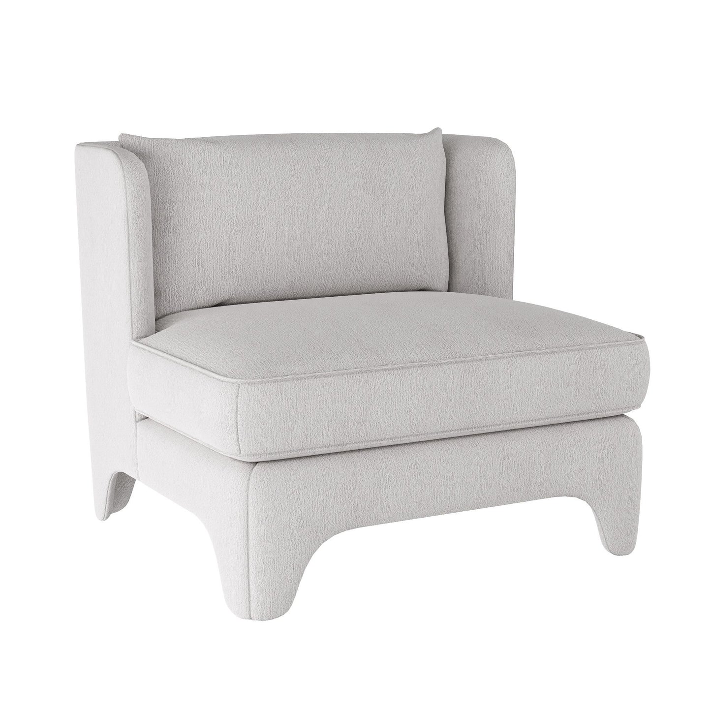 AVA LOUNGE CHAIR STONE BOUCLÉ