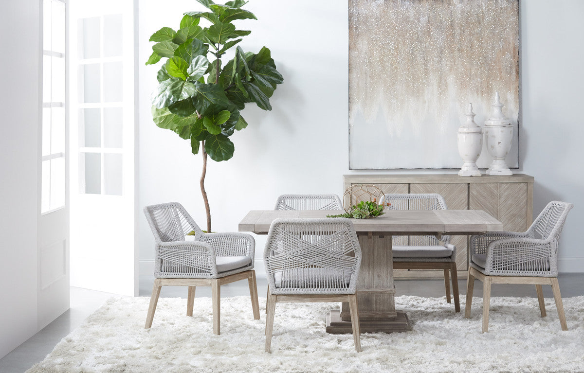 HUDSON 44" SQUARE EXTENSION DINING TABLE