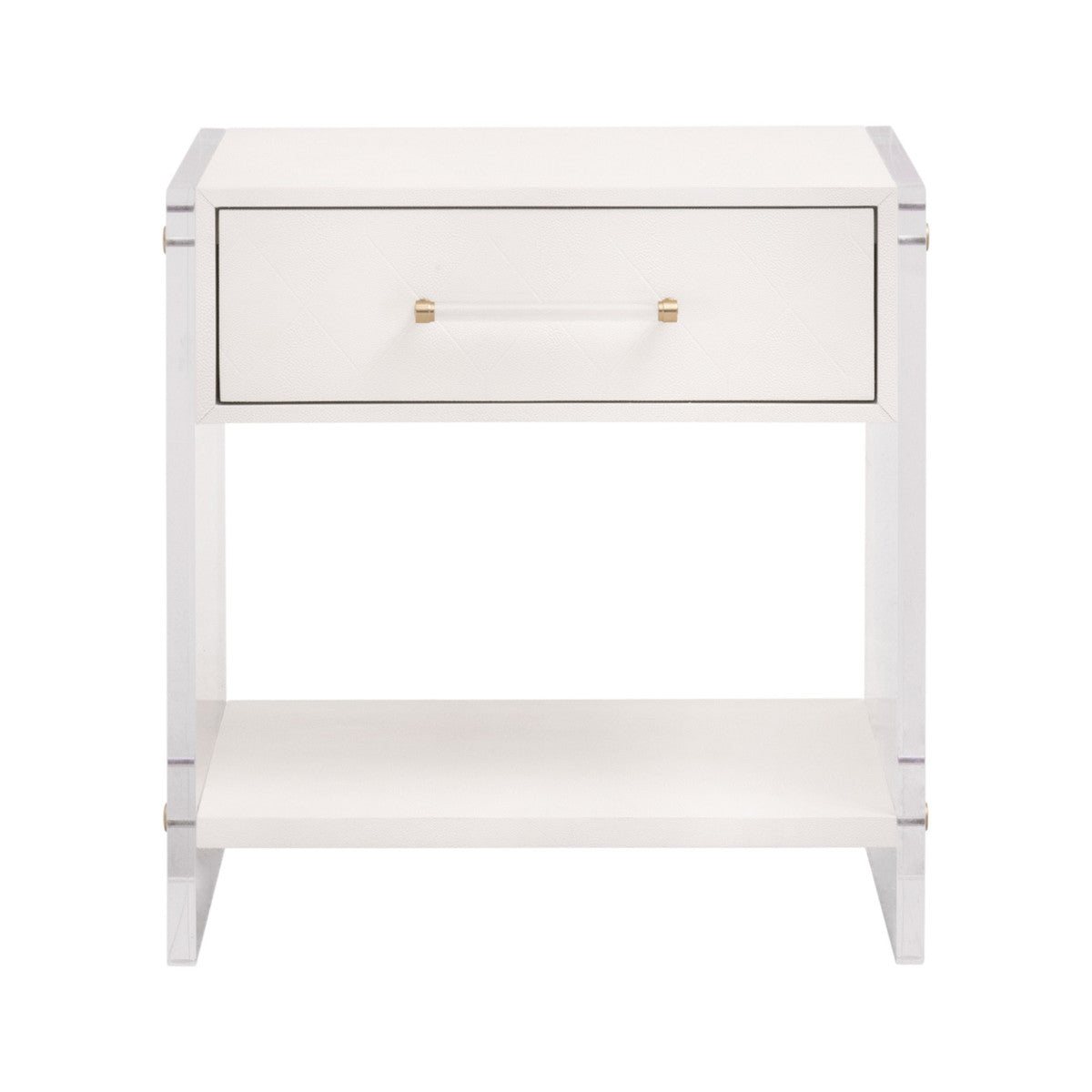 SONIA SHAGREEN 1-DRAWER NIGHTSTAND