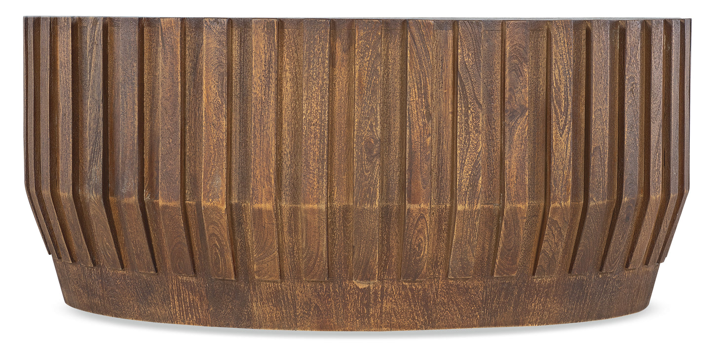 Commerce and Market Gears Round Cocktail Table