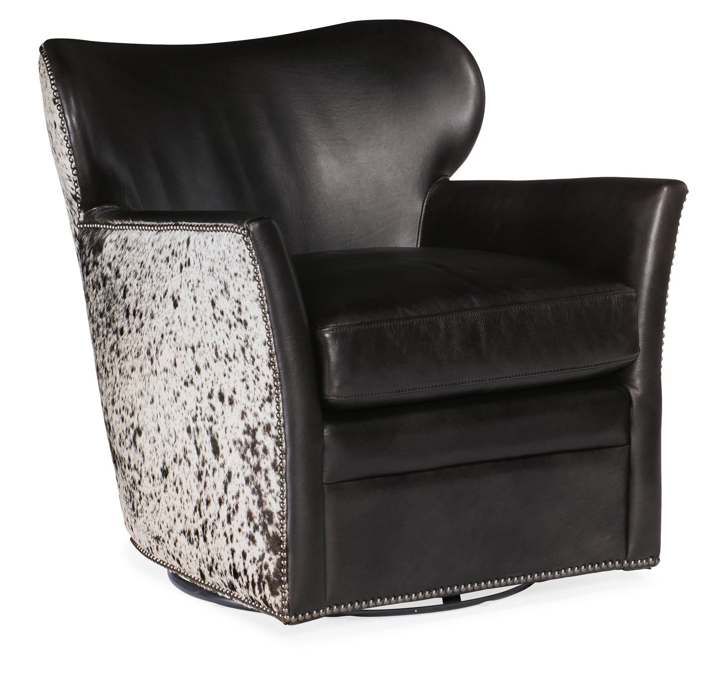 Kato leather Swivel Chair with Salt Pepper HOH