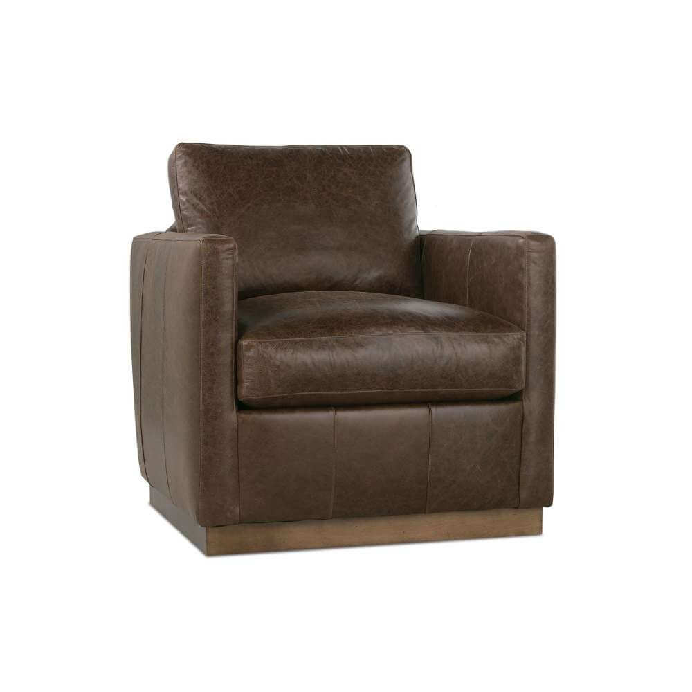 Allie Leather Swivel Chair
