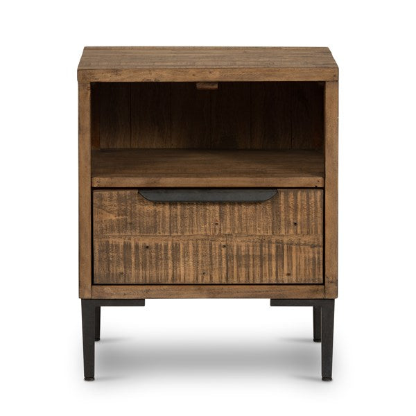 WYETH NIGHTSTAND - RUSTIC SANDALWOOD