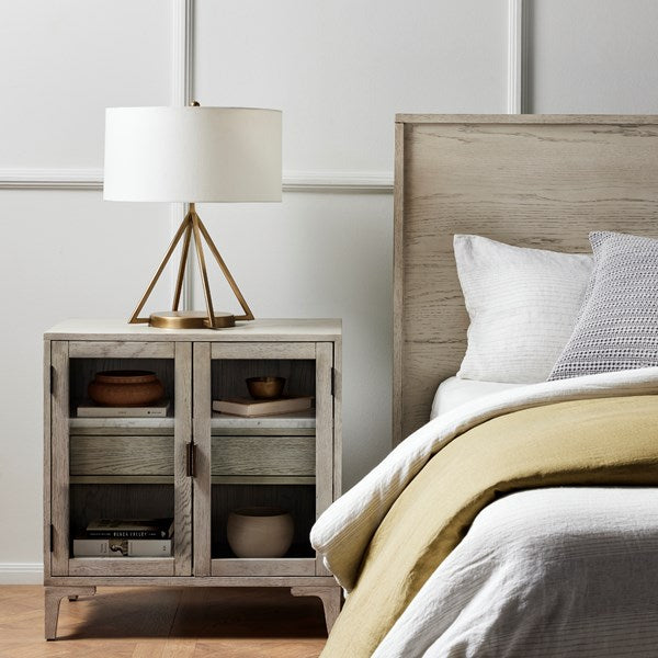 Viggo Cabinet Nightstand-Vintage Wht Oak