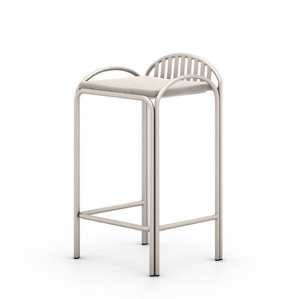 Cassian Outdoor Stool-Stone Grey-Counter