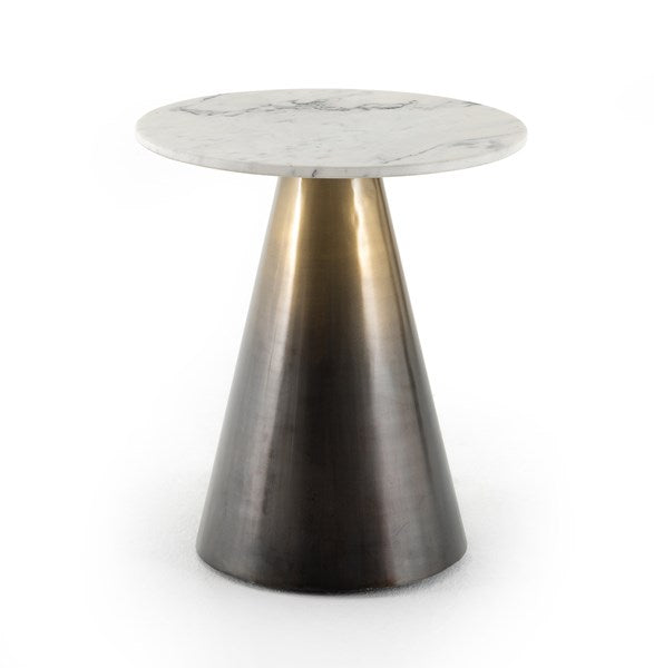 Armon End Table-Ombre Antique Brass
