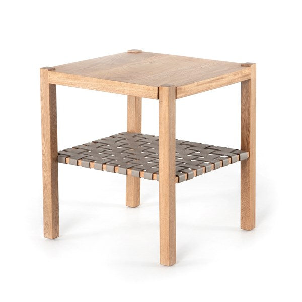 Jacobo End Table-Natural Rosa Morada