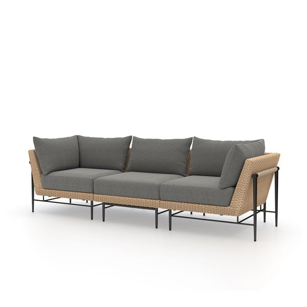 Cavan Outdoor 3 Pc Sectional - Faux Hyac