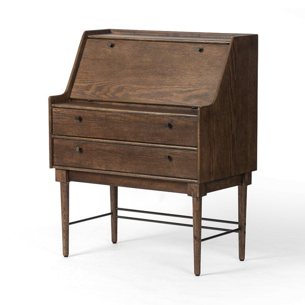 Moreau Secretary Desk-Dark Toasted Oak