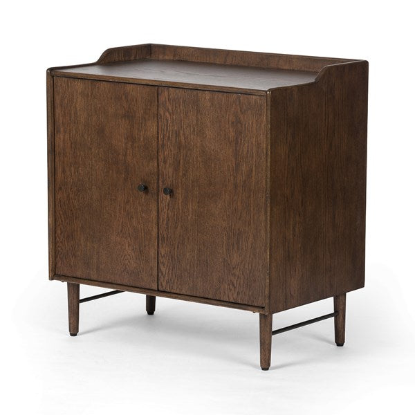 Moreau Small Cabinet-Dark Toasted Oak