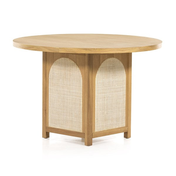 Allegra Dining Table-Honey Oak Veneer