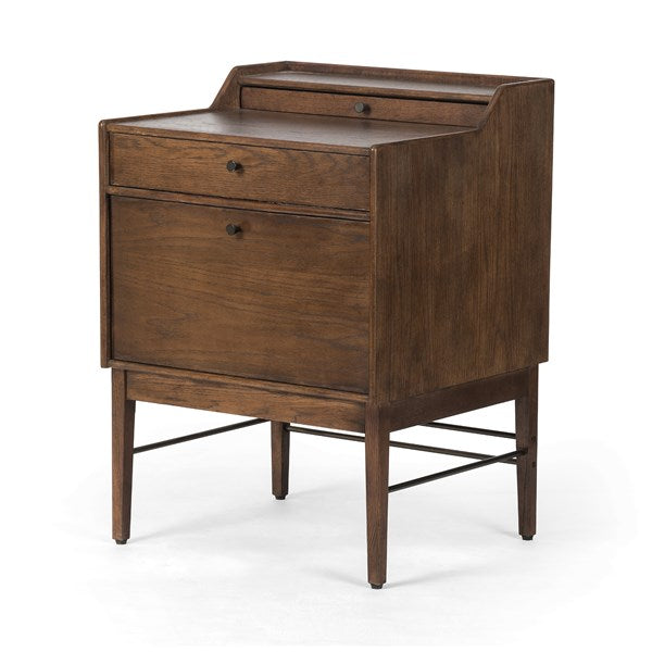 Moreau Modular File Cabinet-Dark Toasted