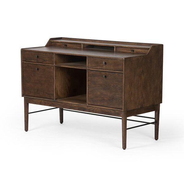 Moreau Modular Credenza-Dark Toasted Oak