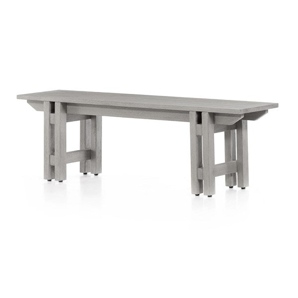 Balfour Outdoor Dining Bench-Grey