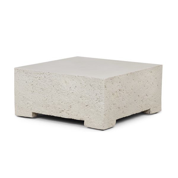 Otero Outdoor Small Coffee Table-White