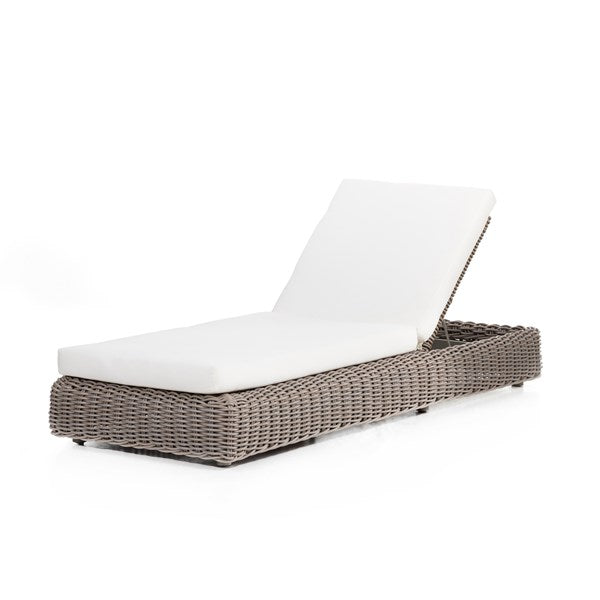 Como Outdoor Chaise Lounge-Natural Woven