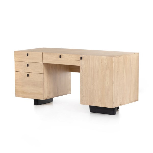 Ula Executive Desk-Dry Wash Poplar