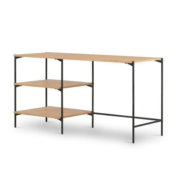 EATON MODULAR DESK WITH SHELVES