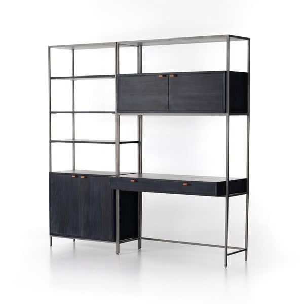 TREY MODULAR WALL DESK W/ 1 BOOKCASE