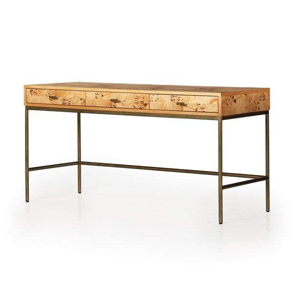 Mitzie Desk-Amber Mappa Burl