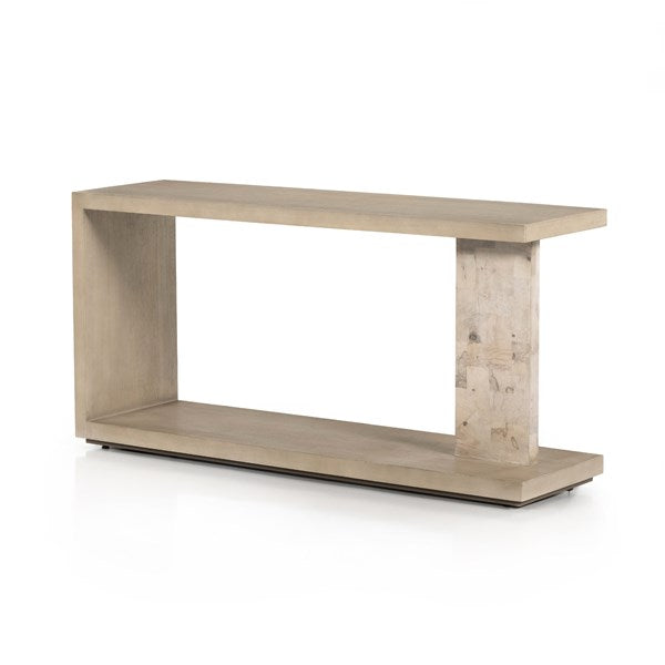 Darian Console Table-White Mahogany