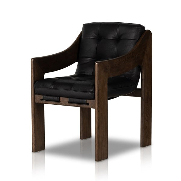 Halston Dining Armchair-Heirloom Black