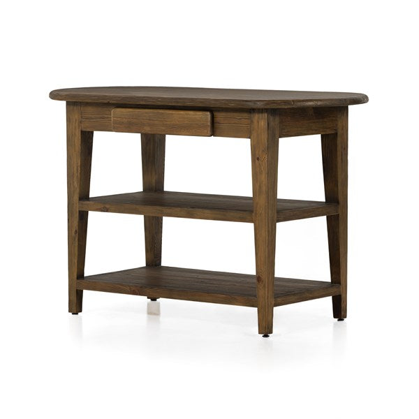 Alfie Kitchen Island-Waxed Pine