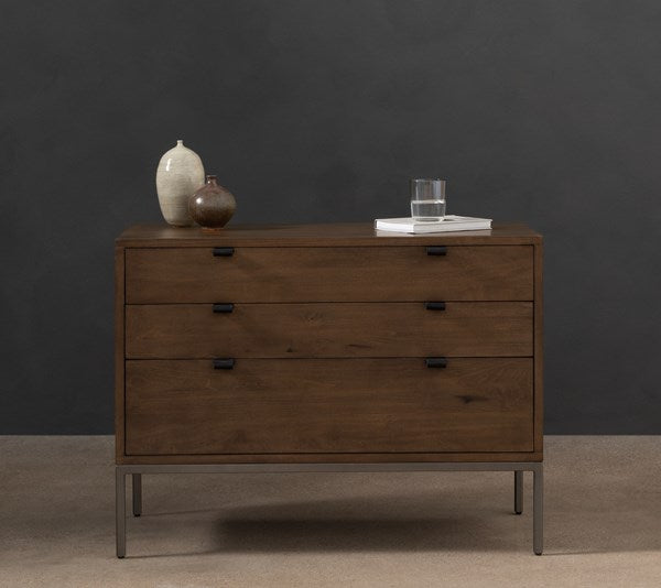 TREY LARGE NIGHTSTAND - AUBURN POPLAR