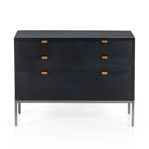 TREY LARGE NIGHTSTAND - BLACK WASH POPLAR