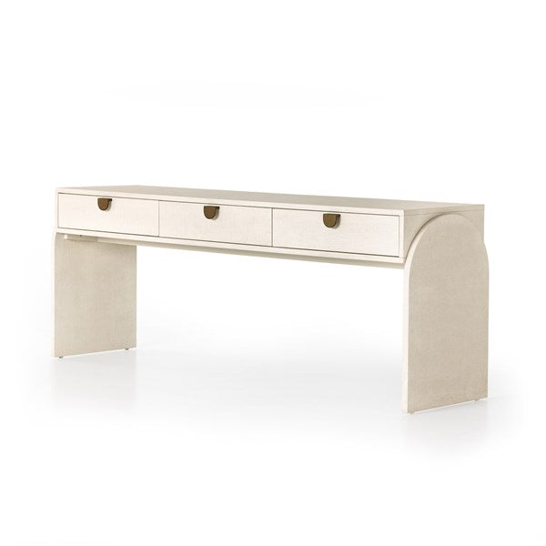 Cressida Console Table-Ivory Painted Ln