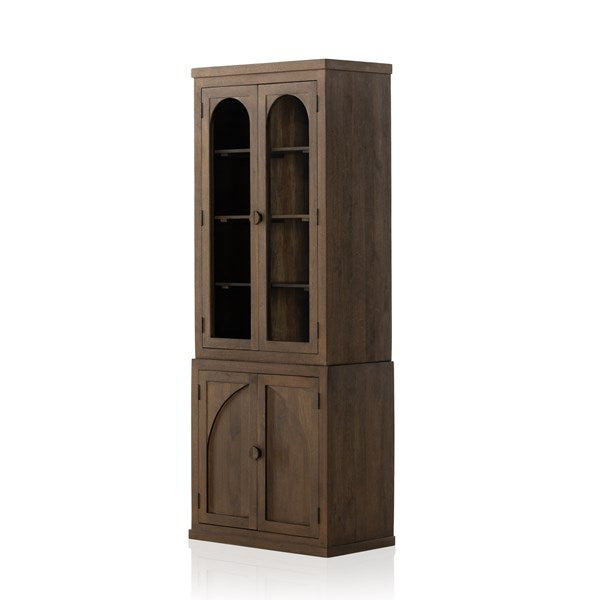 Anna Cabinet-Washed Dark Brown