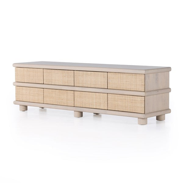 Hilary Media Console-Natural Mango