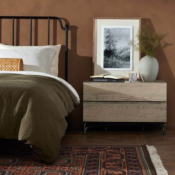 MARION NIGHTSTAND - WASHED NATURAL VENEER
