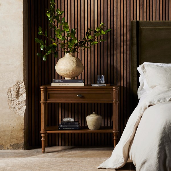 TOULOUSE NIGHTSTAND - TOASTED OAK