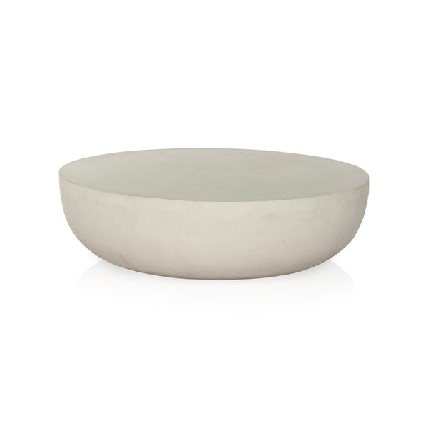 Basil Outdr Rnd Coff Tbl-48"-Matte White