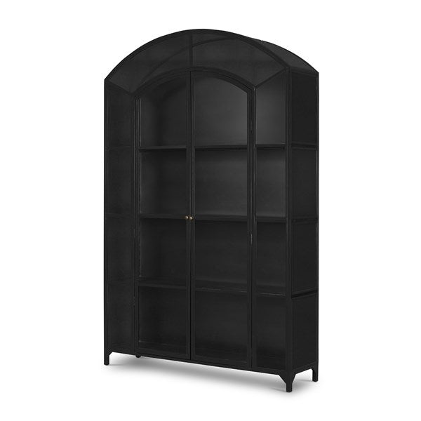 Belmont Wide Metal Cabinet-Black