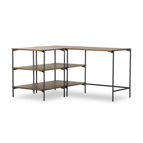 EATON MODULAR DESK W/ OPEN SHELVING