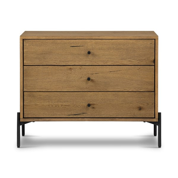EATON LARGE NIGHTSTAND - AMBER OAK RESIN