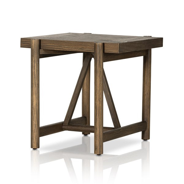 Goldthwaite End Table-Sienna Brown Pine