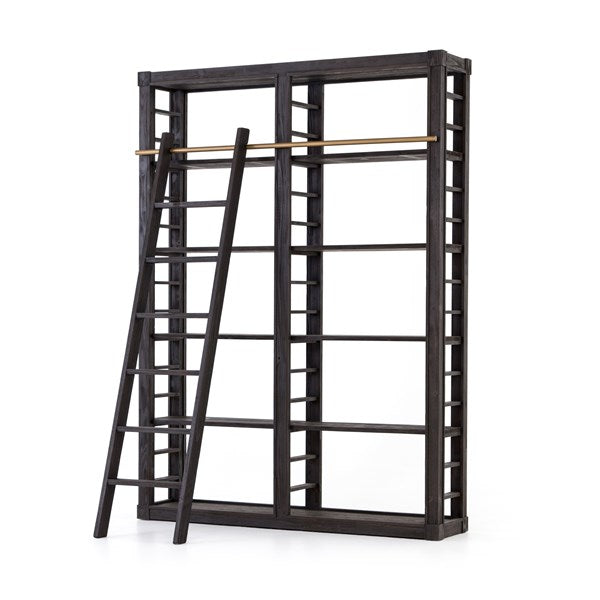 Somerset Bookshelf-Dark Anthracite Pine