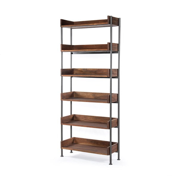 River Bookshelf-Toasted Acacia