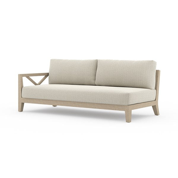 Huntington Outdoor Laf Sofa-Brown/Sand