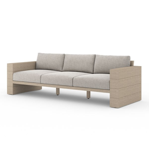 LEROY OUTDOOR SOFA, WASHED BROWN