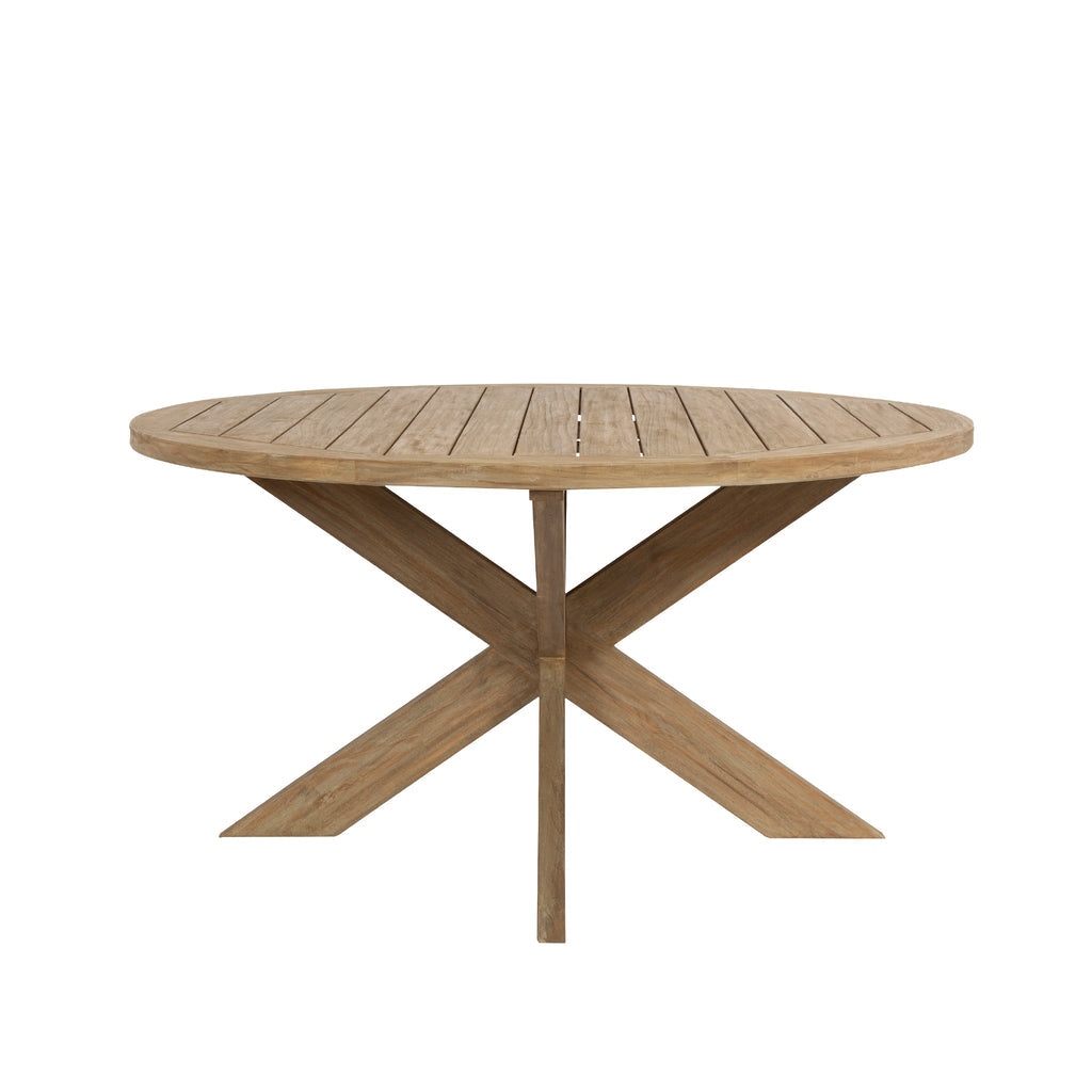 Coastal Teak 56" Round Dining Table